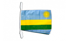 Rwanda Bunting Flags - 12 x 18 inch