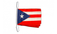 USA Puerto Rico Bunting Flags - 12 x 18 inch