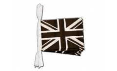 Great Britain Union Jack black Bunting Flags - 5.9 x 8.65 inch