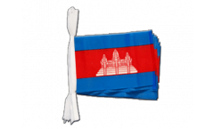Cambodia Bunting Flags - 5.9 x 8.65 inch