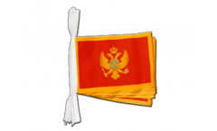 Montenegro Bunting Flags - 5.9 x 8.65 inch