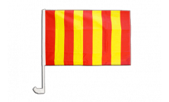 Stripe yellow-red Car Flag - 12 x 16 inch
