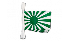 Fan green white Bunting Flags - 5.9 x 8.65 inch