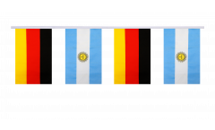 Germany - Argentina Friendship Bunting Flags - 5.9 x 8.65 inch