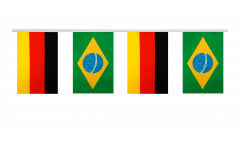 Germany - Brazil Friendship Bunting Flags - 5.9 x 8.65 inch