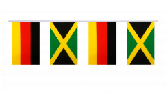 Germany - Jamaica Friendship Bunting Flags - 5.9 x 8.65 inch
