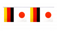 Germany - Japan Friendship Bunting Flags - 5.9 x 8.65 inch