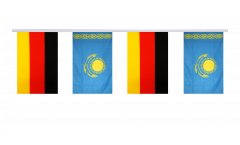 Germany - Kazakhstan Friendship Bunting Flags - 5.9 x 8.65 inch