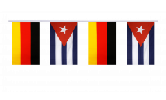 Germany - Cuba Friendship Bunting Flags - 5.9 x 8.65 inch