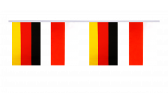 Germany - Poland Friendship Bunting Flags - 5.9 x 8.65 inch