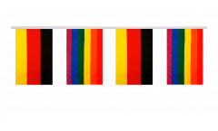 Germany - Rainbow Friendship Bunting Flags - 5.9 x 8.65 inch