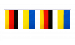 Germany - Ukraine Friendship Bunting Flags - 5.9 x 8.65 inch