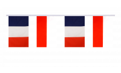France - Poland Friendship Bunting Flags - 5.9 x 8.65 inch