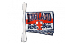 England 2 lions Bunting Flags - 12 x 18 inch
