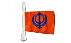 Sikhism Bunting Flags - 12 x 18 inch
