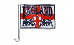 England 2 lions Car Flag - 12 x 16 inch