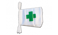 Green Cross Bunting Flags - 5.9 x 8.65 inch