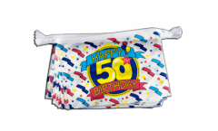 Happy Birthday 50 Bunting Flags - 5.9 x 8.65 inch