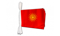 Macedonia old 1992-1995 Bunting Flags - 5.9 x 8.65 inch