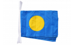 Palau Bunting Flags - 12 x 18 inch