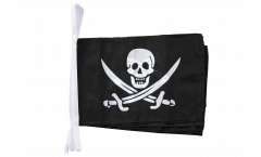 Pirate with two swords Bunting Flags - 12 x 18 inch