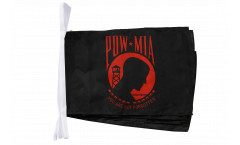 USA Pow Mia / black,red Bunting Flags - 12 x 18 inch