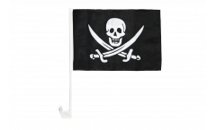 Pirate with two swords Car Flag - 12 x 16 inch