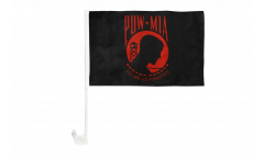 USA Pow Mia / black,red Car Flag - 12 x 16 inch