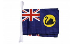 Australia Western Bunting Flags - 12 x 18 inch