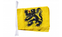 Belgium Flanders Bunting Flags - 12 x 18 inch