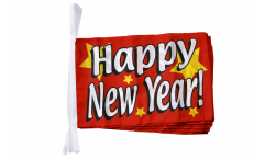 Happy New Year Bunting Flags - 12 x 18 inch