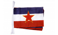 Yugoslavia old Bunting Flags - 12 x 18 inch