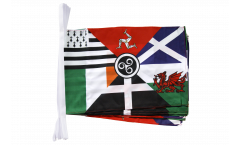 Celtic nations Bunting Flags - 12 x 18 inch