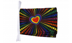 Rainbow Love Bunting Flags - 12 x 18 inch