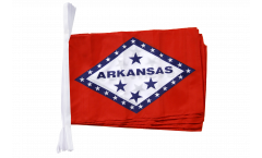 USA Arkansas Bunting Flags - 12 x 18 inch