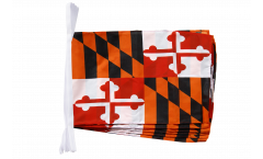 USA Maryland Bunting Flags - 12 x 18 inch