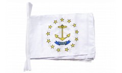 USA Rhode Island Bunting Flags - 12 x 18 inch