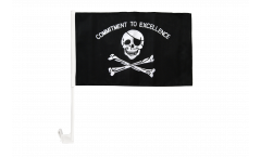 Pirate Commitment to excellence Car Flag - 12 x 16 inch