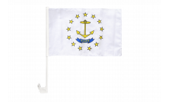 USA Rhode Island Car Flag - 12 x 16 inch