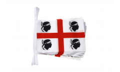 Italy Sardinia Bunting Flags - 5.9 x 8.65 inch