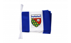 Canada Northwest Territories Bunting Flags - 5.9 x 8.65 inch