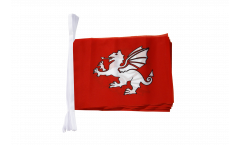 England white dragon Bunting Flags - 5.9 x 8.65 inch