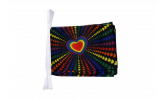 Rainbow Love Bunting Flags - 5.9 x 8.65 inch