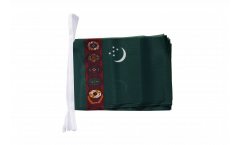 Turkmenistan Bunting Flags - 5.9 x 8.65 inch