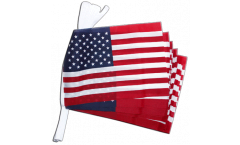 USA Bunting Flags - 12 x 18 inch