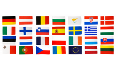 Flag Pack European Union EU 28 states - 30 x 45 cm