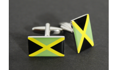 Cufflinks Jamaica Flag - 0.8 x 0.5 inch
