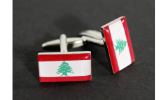 Cufflinks Lebanon Flag - 0.8 x 0.5 inch