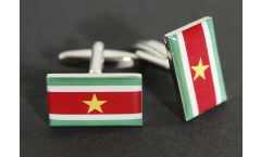 Cufflinks Suriname Flag - 0.8 x 0.5 inch