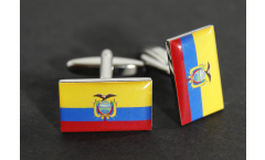 Cufflinks Ecuador Flag - 0.8 x 0.5 inch